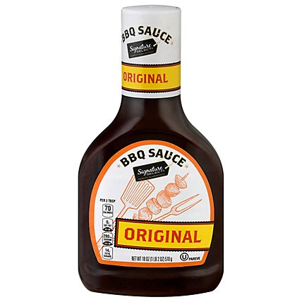 Signature SELECT Sauce Barbecue Original Bottle - 18 Oz - Image 1