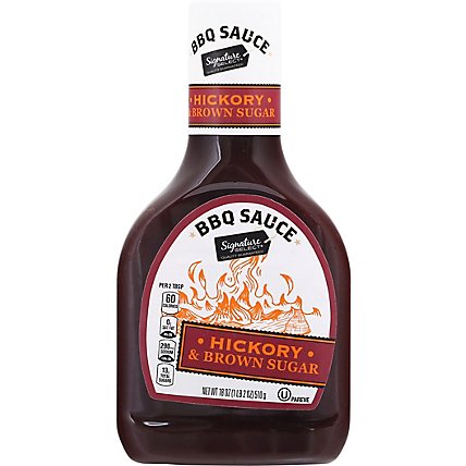 Signature SELECT Sauce Barbecue Hickory & Brown Sugar Bottle - 18 Oz - Image 2