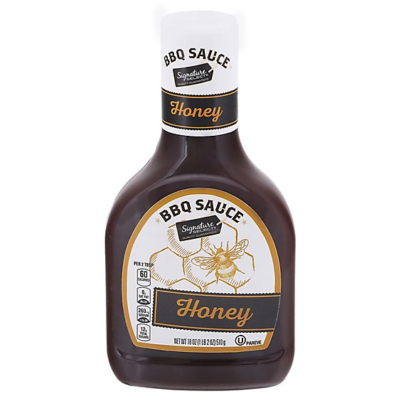 Signature SELECT Sauce Barbeque Honey - 18 Oz