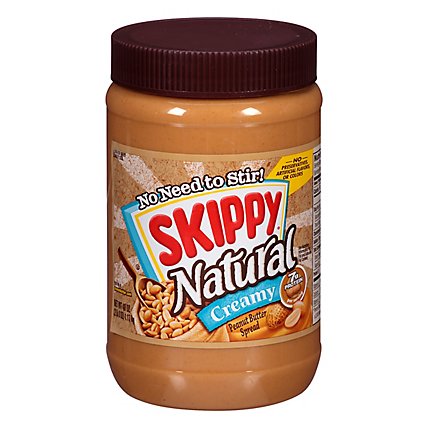 SKIPPY Natural Peanut Butter Spread Creamy - 40 Oz - Image 1