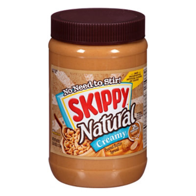 SKIPPY Natural Peanut Butter Spread Creamy - 40 Oz
