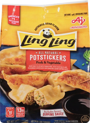 Ling Ling Potstickers Pork & Vegetable Dumplings - 24 Oz - Image 2