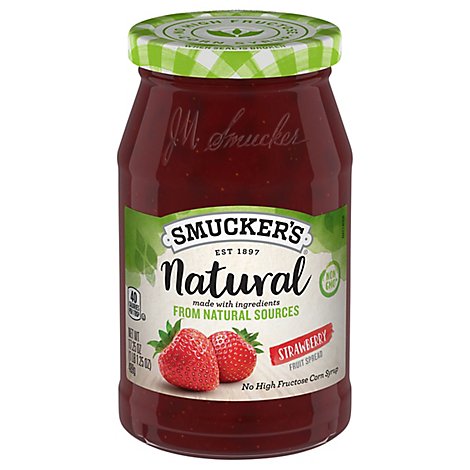 Smuckers Natural Fruit Spread Strawberry - 17.25 Oz