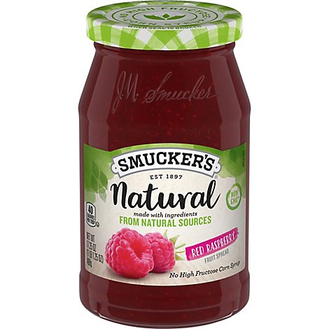 Smuckers Natural Fruit Spread Red Raspberry - 17.25 Oz