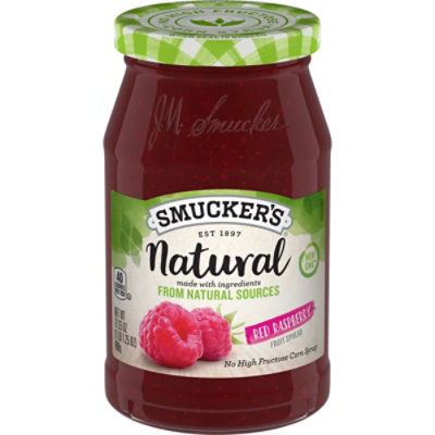 Smuckers Natural Fruit Spread Red Raspberry - 17.25 Oz