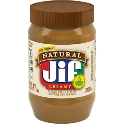 Jif Natural Peanut Butter Creamy - 40 Oz