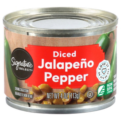 Signature SELECT Peppers Jalapeno Diced Can - 4 Oz