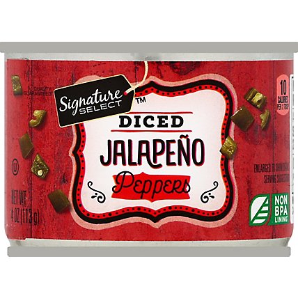Signature SELECT Peppers Jalapeno Diced Can - 4 Oz - Image 2