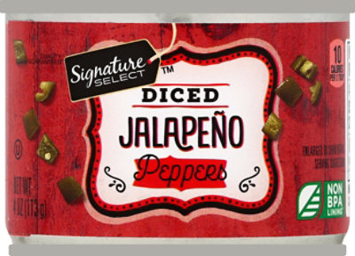 Signature SELECT Peppers Jalapeno Diced Can - 4 Oz - Image 2