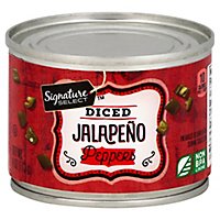 Signature SELECT Peppers Jalapeno Diced Can - 4 Oz - Image 1