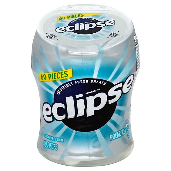 Eclipse Sugar Free Chewing Gum Polar Ice Bottle - 60 Count - Jewel-Osco