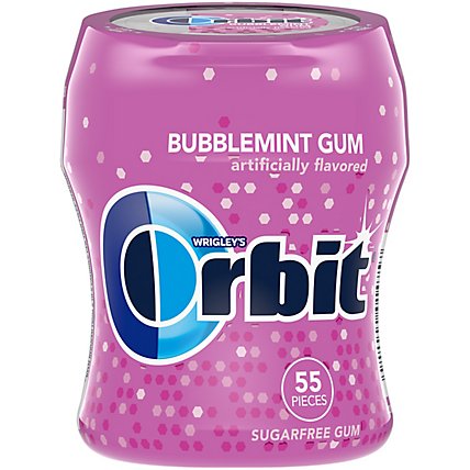 Orbit Sugar Free Chewing Gum Bubblemint Bottle - 55 Count - Image 2