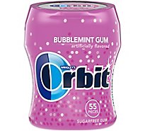 Orbit Sugar Free Chewing Gum Bubblemint Bottle - 55 Count