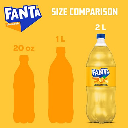 Fanta Soda Pop Pineapple Flavored - 2 Liter - Image 3