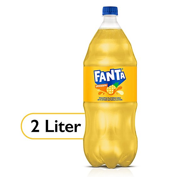 Fanta Soda Pop Pineapple Flavored - 2 Liter