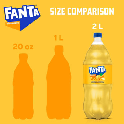 Fanta Soda Pop Pineapple Flavored - 2 Liter - Image 2