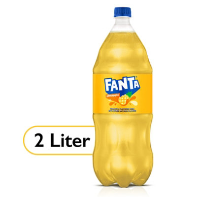 Fanta Soda Pop Pineapple Flavored - 2 Liter - Tom Thumb