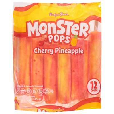 Budget Saver Cherry Pineapple Monster Pops - 12 Count - Image 2