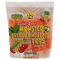 Budget Saver Cherry Pineapple Monster Pops - 12 Count - Image 2