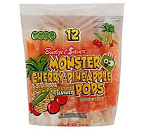 Budget Saver Cherry Pineapple Monster Pops - 12 Count