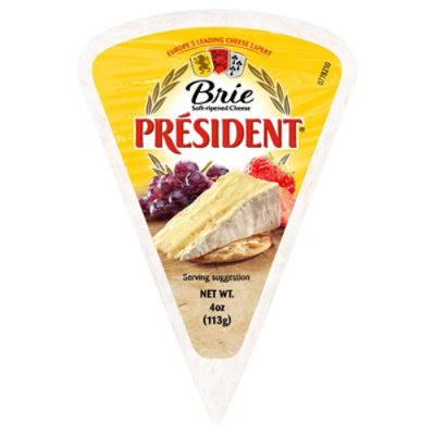 President Brie Wedge - 4 Oz