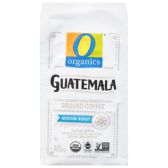 O Organics Coffee Ground Medium Roast Guatemalan - 10 Oz
