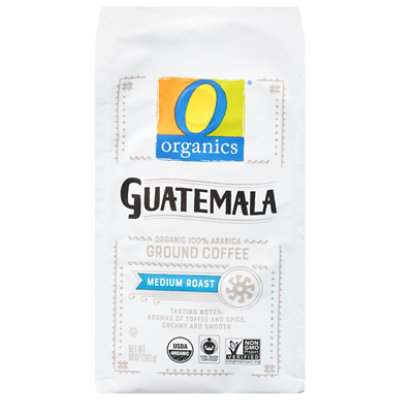 O Organics Coffee Ground Medium Roast Guatemalan - 10 Oz