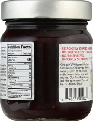 Oregon Growers Fruit Spread Red Raspberry - 12 Oz - Image 6