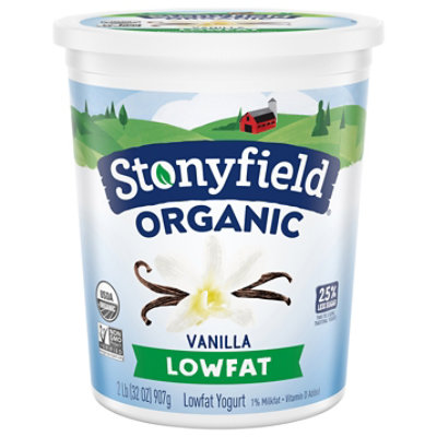 Stonyfield Organic Lowfat Vanilla Yogurt - 32 Oz - Image 2