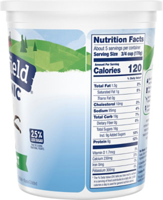 Stonyfield Organic Lowfat Vanilla Yogurt - 32 Oz - Image 5