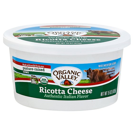 Organic Valley Organic Whole Milk Ricotta Cheese - 15 Oz