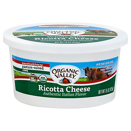 Organic Valley Organic Whole Milk Ricotta Cheese - 15 Oz - Image 1