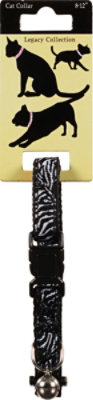 Legacy Collection Cat Collar 8 to 12 Inch Black Zebra Print Card - Each - Image 2