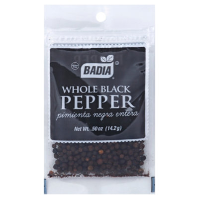 Badia Black Pepper Whole - 0.5 Oz