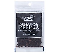 Badia Black Pepper Whole - 0.5 Oz
