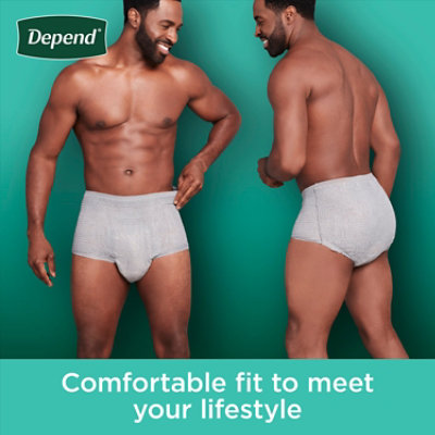 Depend Fresh Protection Adult Small/Medium Grey Absorbency Incontinence Underwear - 32 Count - Image 4