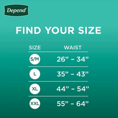 Depend Fresh Protection Adult Small/Medium Grey Absorbency Incontinence Underwear - 32 Count - Image 2