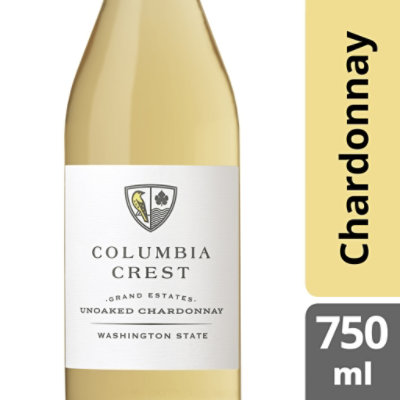 Columbia Crest Grand Estates Chardonnay Unoaked White Wine - 750 Ml - Image 1