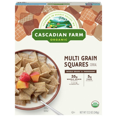 Cascadian Farm Organic Multi Grain Squares - 12.3 Oz