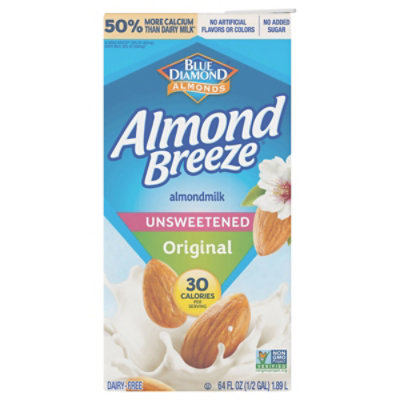 Almond Breeze Shelf Stable Unsweetened Original Almond Milk - 64 Oz - Image 3