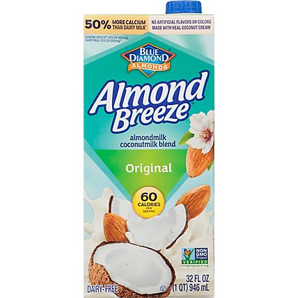 Blue Diamond Almond Breeze Almond Coconut Milk Blend Original - 32 Fl. Oz. - Image 2