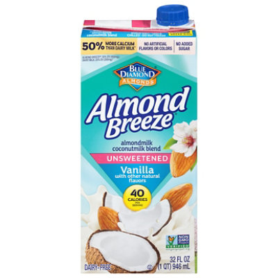 Almond Breeze Unsweetened Coconut Vanilla Shelf Stable Almond Milk - 32 Oz - Image 3