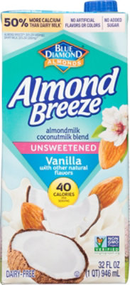 Almond Breeze Unsweetened Coconut Vanilla Shelf Stable Almond Milk - 32 Oz - Image 2