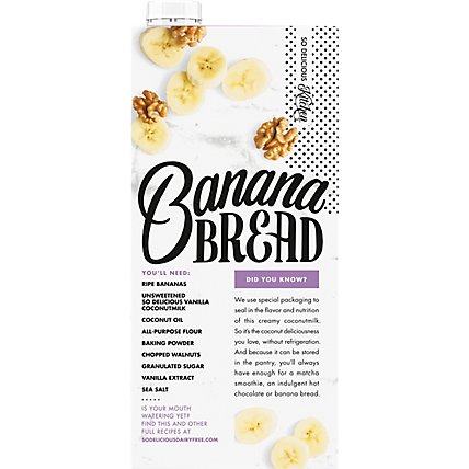 So Delicious Dairy Free Coconut Milk Organic Unsweetened Vanilla - 32 Fl. Oz. - Image 6