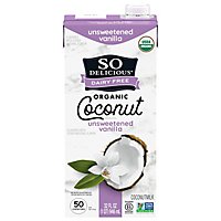 So Delicious Dairy Free Coconut Milk Organic Unsweetened Vanilla - 32 Fl. Oz. - Image 2
