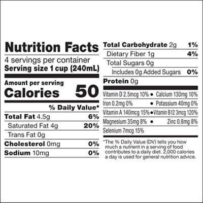 So Delicious Dairy Free Coconut Milk Organic Unsweetened Vanilla - 32 Fl. Oz. - Image 3