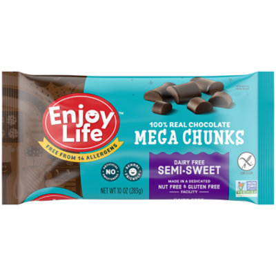 Enjoy Life Baking Chocolate Semi-Sweet Mega Chunks Chocolate Chips - 10 Oz - Image 2