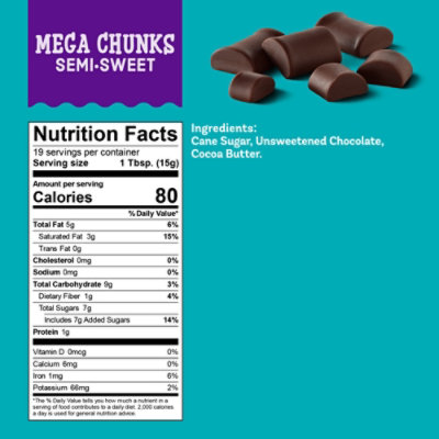 Enjoy Life Baking Chocolate Semi-Sweet Mega Chunks Chocolate Chips - 10 Oz - Image 4