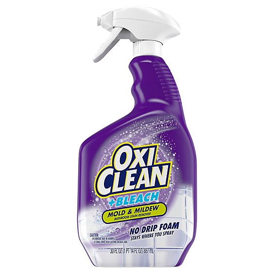 OxiClean Plus Bleach No Drip Foam Mold And Mildew Bathroom Stain Remover - 30 Oz