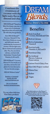 Dream Blends Coconut Almond & Chia Drink Enriched Original - 32 Fl. Oz. - Image 3